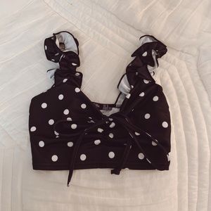 polka dot nasty gal crop top